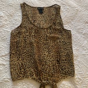 WET SEAL leopard print top